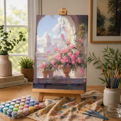 Petals by the Window Paint By Numbers For Adults