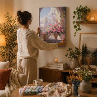 Petals by the Window Paint By Numbers For Adults