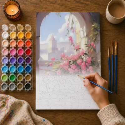Petals by the Window Paint By Numbers For Adults