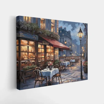 Quiet Street Bistro Paint By Numbers For Adults