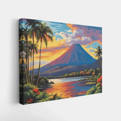 Tropical Evening Glow Paint By Numbers For Adults