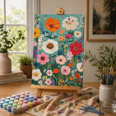 Wildflower Harmony Paint By Numbers For Adults