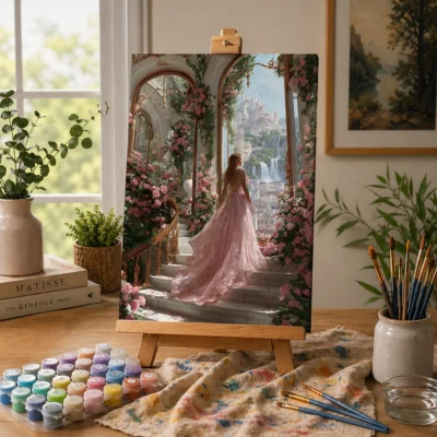 A Queen's Garden Dream Paint By Numbers For Adults