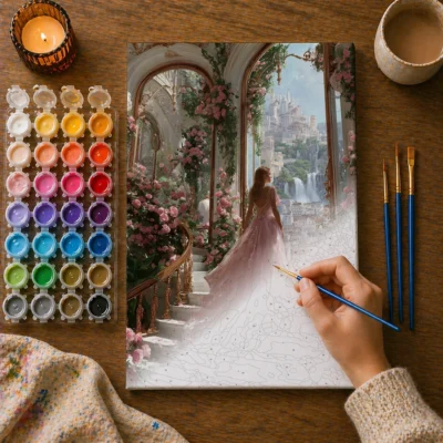 A Queen's Garden Dream Paint By Numbers For Adults