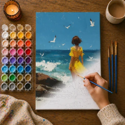 Fearless by the Shore Paint By Numbers For Adults