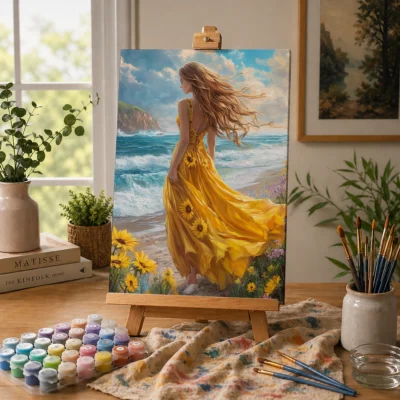 She Carries the Sun Paint By Numbers For Adults
