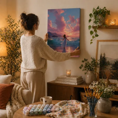 Where Her Heart Meets the Sea Paint By Numbers For Adults