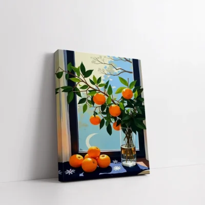 Citrus Branch by the Window Paint By Numbers For Adults