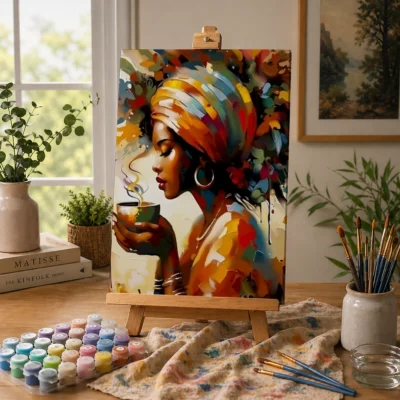 Her Morning, Her Magic Paint By Numbers For Adults