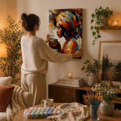 Her Morning, Her Magic Paint By Numbers For Adults