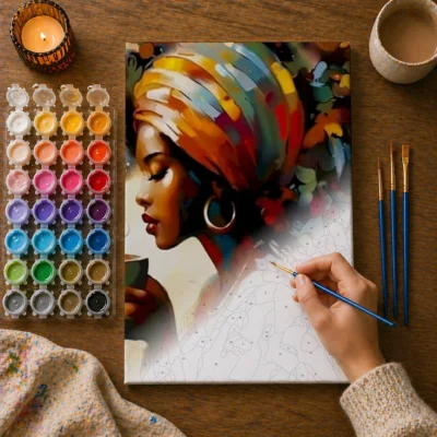 Her Morning, Her Magic Paint By Numbers For Adults