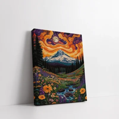 Moonlit Alpine Reverie Paint By Numbers For Adults