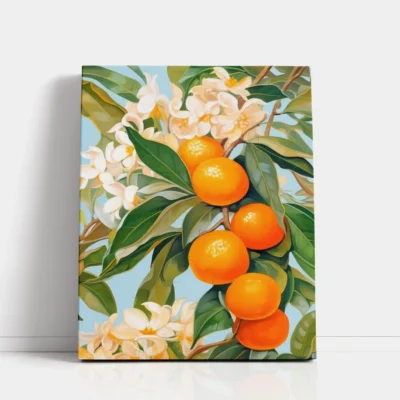 Orange Blossoms of Serenity Paint By Numbers For Adults