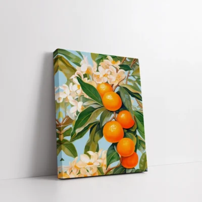 Orange Blossoms of Serenity Paint By Numbers For Adults