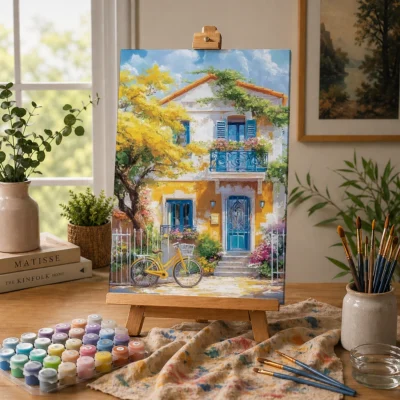 The Blue Door Villa Paint By Numbers For Adults