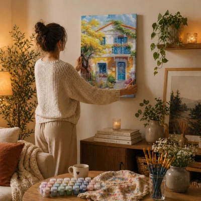 The Blue Door Villa Paint By Numbers For Adults