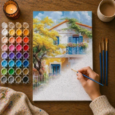 The Blue Door Villa Paint By Numbers For Adults