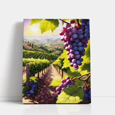 Tuscan Vineyard Morning Paint By Numbers For Adults