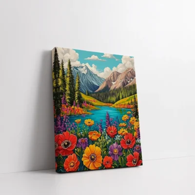 Wildflower Symphony Lake Paint By Numbers For Adults
